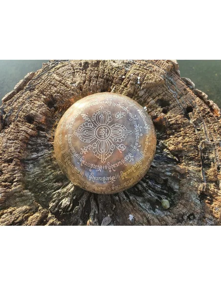 Bol Chantant Tibétain “Gravé Main” aux 9 métaux