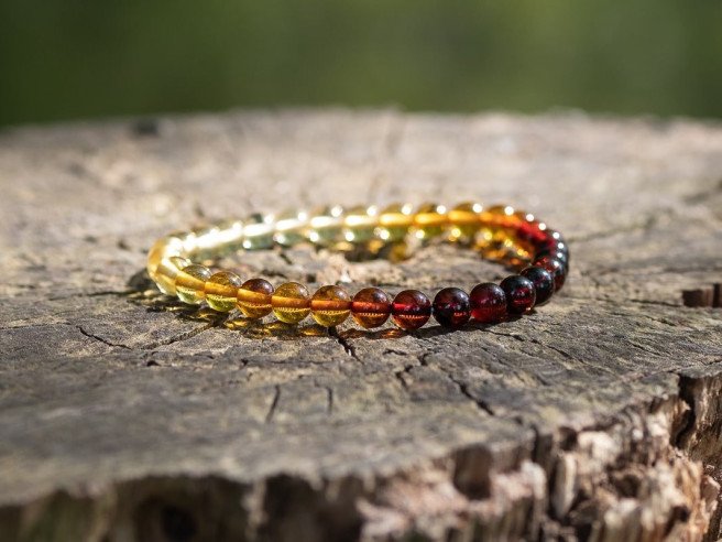 ambre bijoux naturel - bracelet ambre naturelle - univers quantic shop