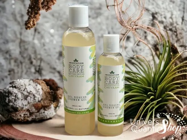 gel douche pour le corps naturel, ingrédients naturels, flacon de 120 et 240ml
