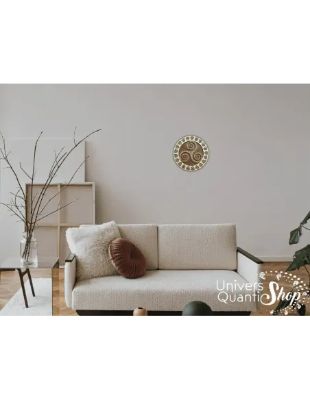 triskel signification spirituelle, onde de forme triskel, déco intérieur bois