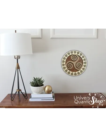 triskel celte, symbole celtique, décoration murale à accrocher, triskel positif