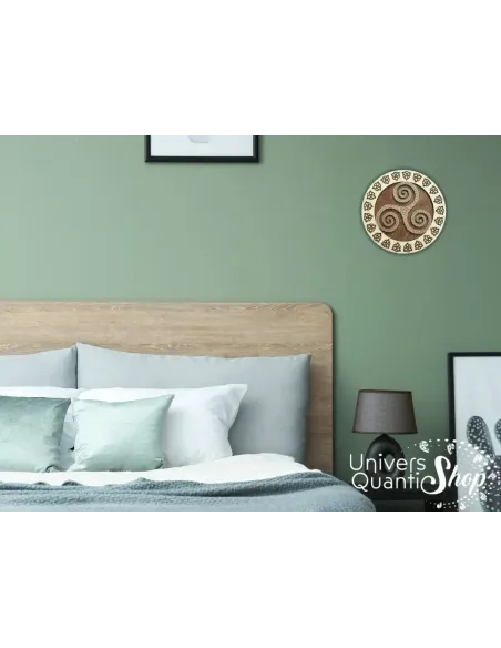 triskel positif, onde positives et dynamisantes, deco bois mur