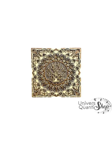 déco zen bouddha, deco murale interieur arbre de vie et mandala, symbole bouddha