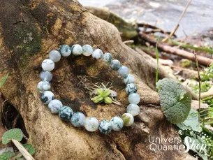 Bracelet Agate Arbre – Pierre de Croissance – Qualité A – Boule 8mm