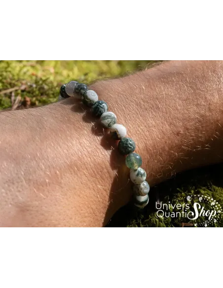 agate arbre vertus bracelet lithothérapie - pierre de croissance et d'ancrage agate arbre vertus bracelet lithothérapie - pierre de croissance et d'ancrage