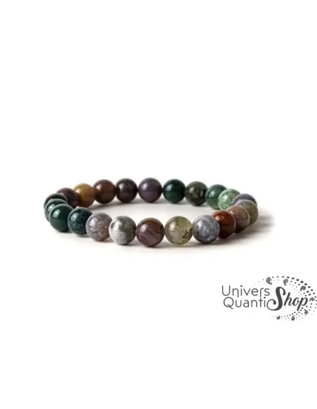 agate indienne signe astrologique, agate indienne vertu, bracelet sur fond blanc agate indienne signe astrologique, agate indienne vertu, bracelet sur fond blanc