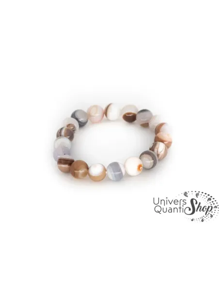 agate botswana proprietes lithotherapie - pierre naturelle sur fond blanc