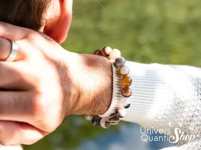 rechargement agate botswana bracelet - pierre naturelle apporte joie de vivre