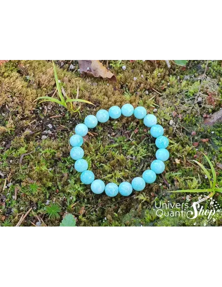 Bracelet Amazonite – Pierre de Vérité – Qualité AA – Boule 10mm Bracelet Amazonite – Pierre de Vérité – Qualité AA – Boule 10mm