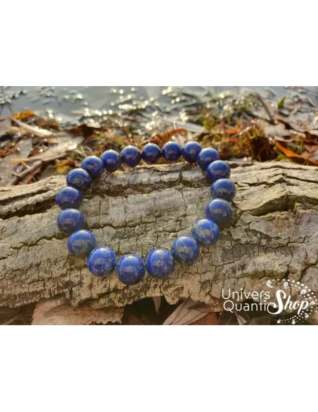 Bracelet Lapis Lazuli – Pierre de Communication – Qualité A – Boule 10mm Bracelet Lapis Lazuli – Pierre de Communication – Qualité A – Boule 10mm