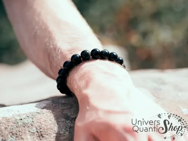 obsidienne oeil celeste noir, obsidienne oeil celeste lithothérapie, pierre d'ancrage