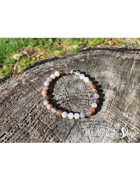 Bracelet Agate Botswana – Pierre de Paix – Qualité A+ – Boule 6mm Bracelet Agate Botswana – Pierre de Paix – Qualité A+ – Boule 6mm