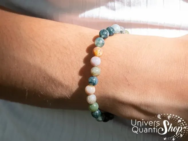 pierre agate indienne bracelet - agate indienne chakra