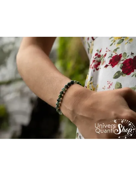 vertus agate mousse bracelet - pierre agate mousse signification - pierre d'ancrage