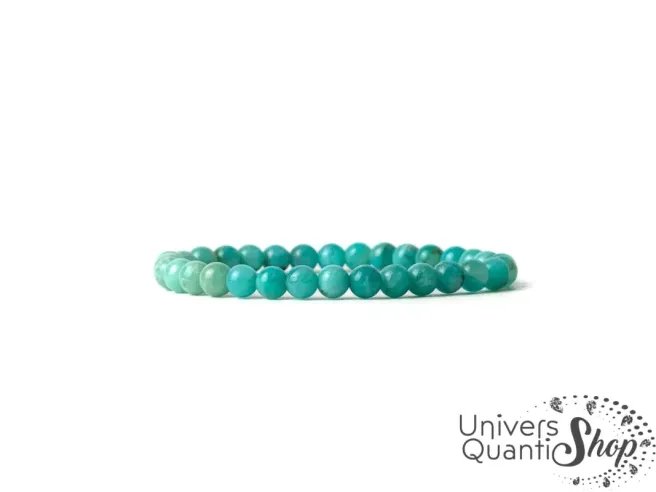 Bracelet amazonite, pierre d'harmonie et de vérité
