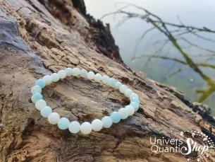 Bracelet Amazonite – Pierre de Vérité – qualité B - Boule 6mm