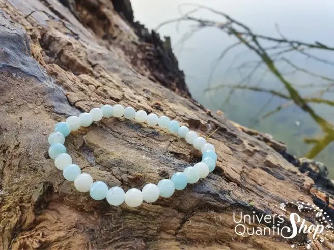 Bracelet Amazonite – Pierre de Vérité – qualité B - Boule 6mm
