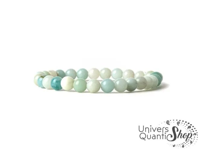 bracelet amazonite, pierre bleue de vérité