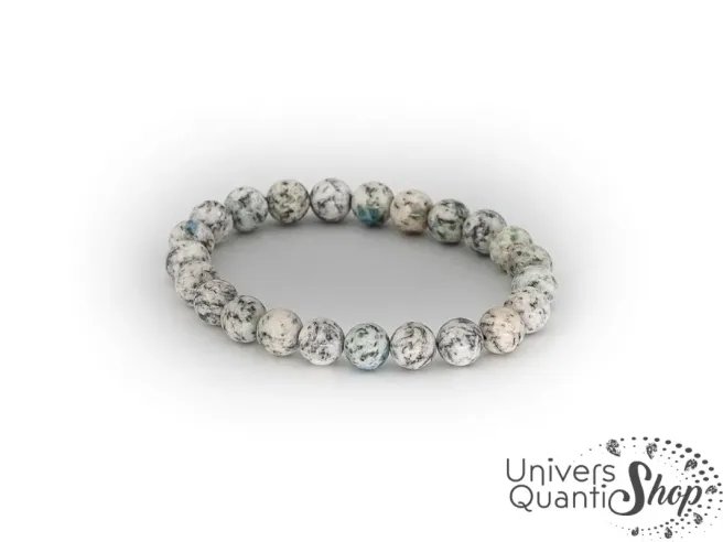 jaspe k2 autre nom en lithothérapie, bracelet en jaspe K2 08mm sur fond blanc