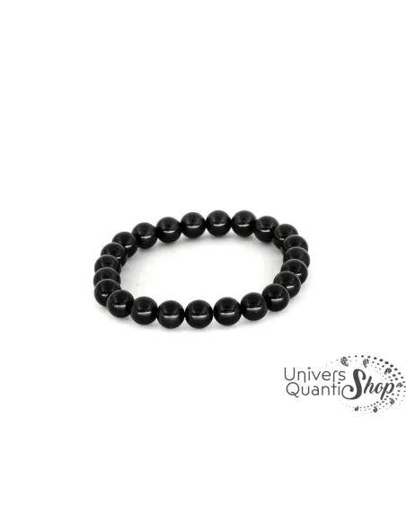 Obsidienne oeil céleste protection bracelet 08mm sur fond blanc Obsidienne oeil céleste protection bracelet 08mm sur fond blanc