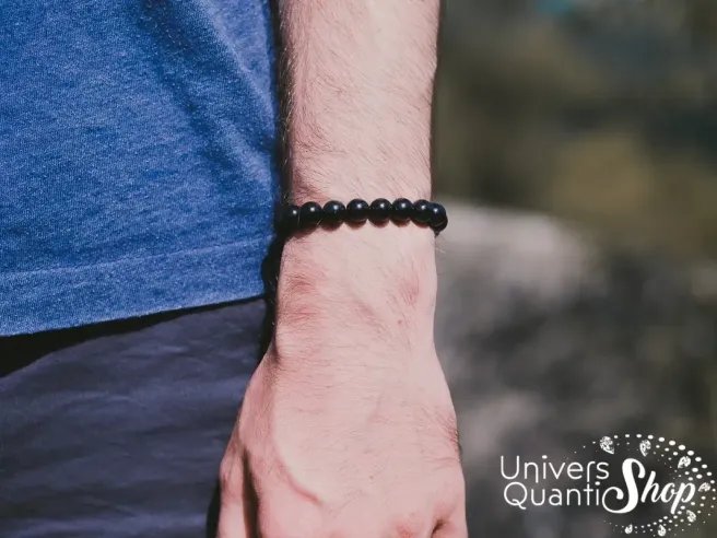 obsidienne oeil céleste effets secondaires bracelet 08mm porté poignet homme