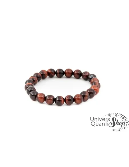 oeil de taureau bracelet perle 8mm qualité AA sur fond blanc