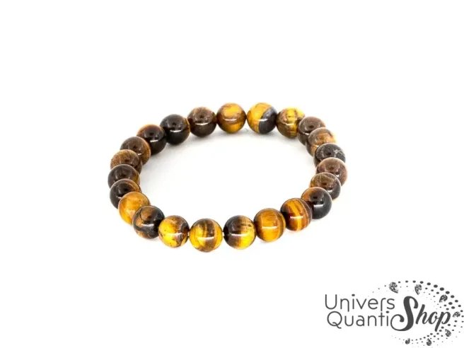 oeil de tigre signification bracelet 8mm sur fond blanc