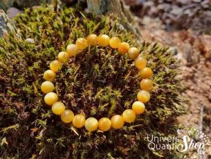 oeil de tigre doré vertus bracelet 8mm qualité AA, pierre jaune doré