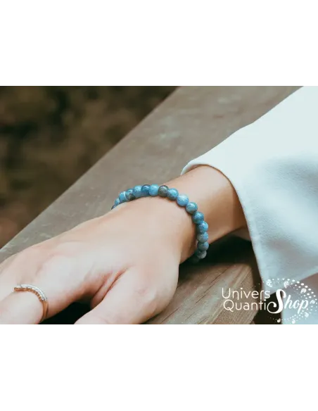 apatite vertus bracelet pierre bleue - pierre pour lacher prise - bracelet fait sur mesure apatite vertus bracelet pierre bleue - pierre pour lacher prise - bracelet fait sur mesure