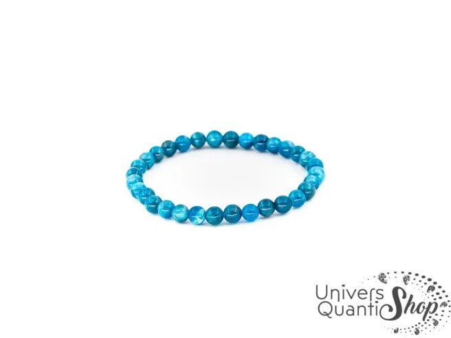 vertus apatite bleue - pierre bleue bracelet lithothérapie - pierre de confiance en soi