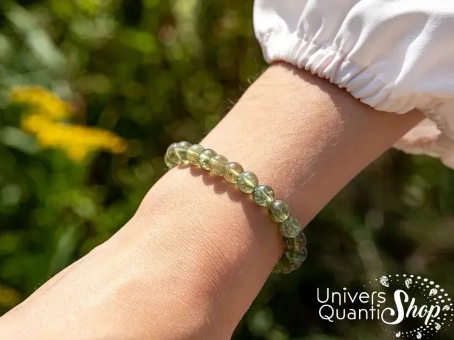 apatite verte bracelet - apatite verte vertus - pierre verte - pierre protectrice