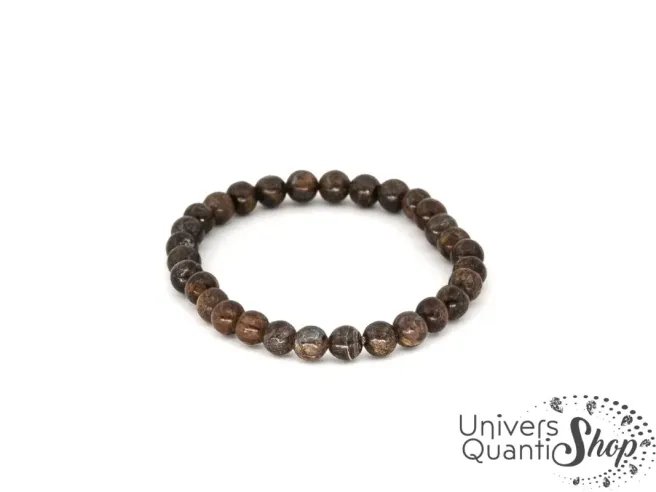 Bronzite, bracelet en pierres boules naturelles - Pierre de la tendresse