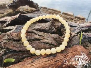 Bracelet Calcite Orange – Pierre de Positivité – Qualité A – Boule 6mm