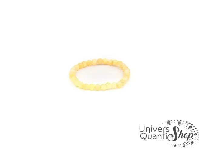 pierre calcite orange en bracelet lithothérapie, pierre de positivé