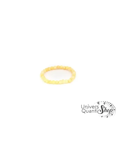 pierre calcite orange en bracelet lithothérapie, pierre de positivé