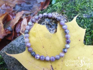 Bracelet en pierre charoite, pierre de Métamorphose de qualité A taille 6mm