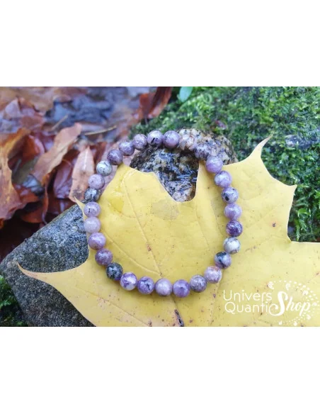 Bracelet en pierre charoite, pierre de Métamorphose de qualité A taille 6mm