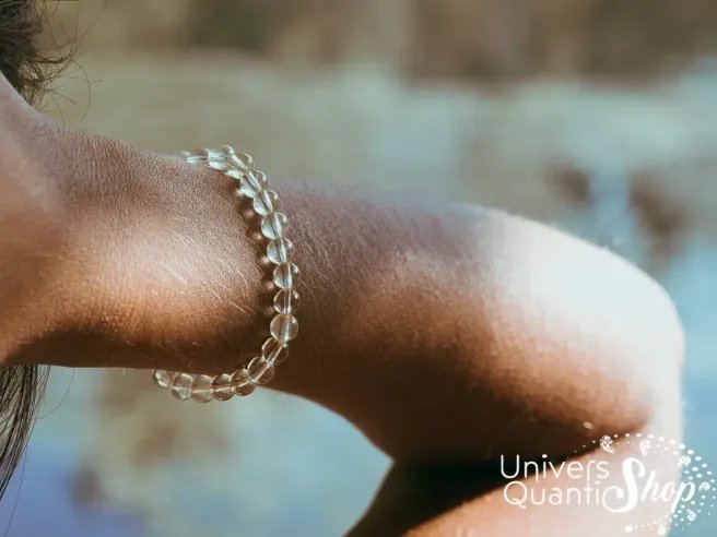 bracelet citrine naturelle - pierre dynamisante - photo bracelet porté