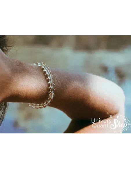 bracelet citrine naturelle - pierre dynamisante - photo bracelet porté