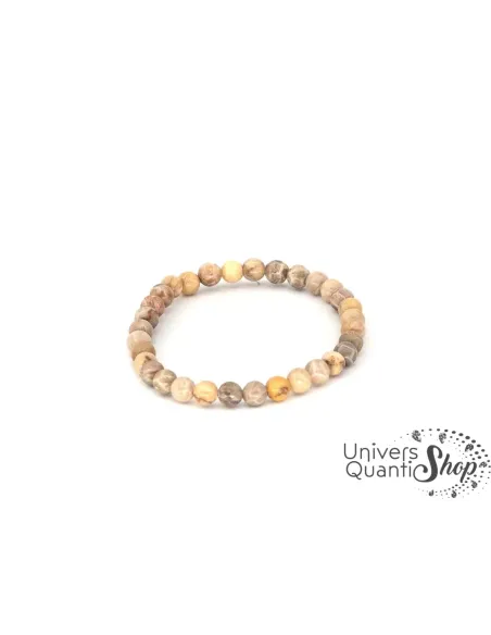 fossile corail bracelet en boule de 6mm, vertu du corail