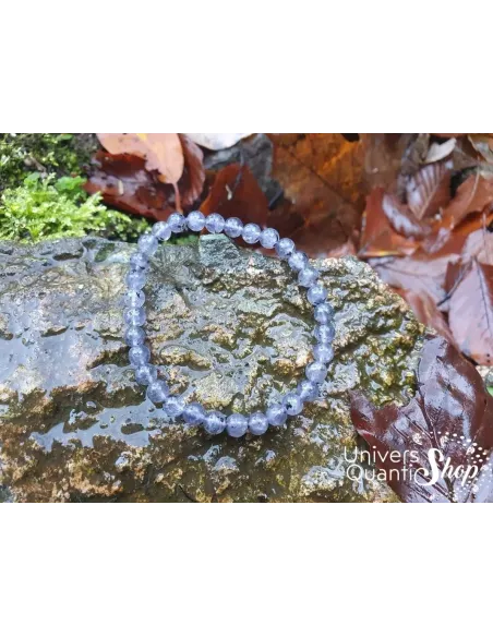 cordiérite pierre naturelle, cordiérite propriétés bracelet boule 6mm