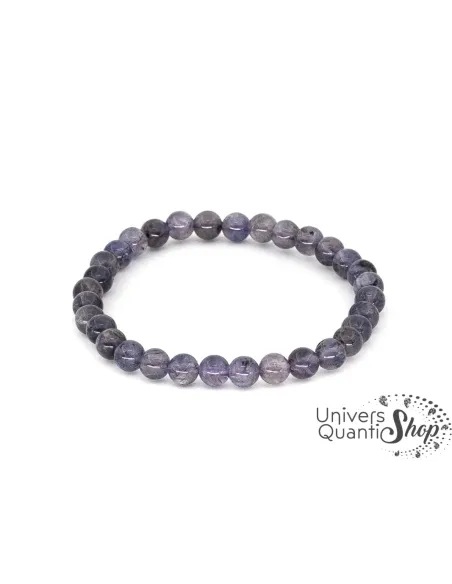 cordiérite ou iolite pierre en bracelet lithothérapie