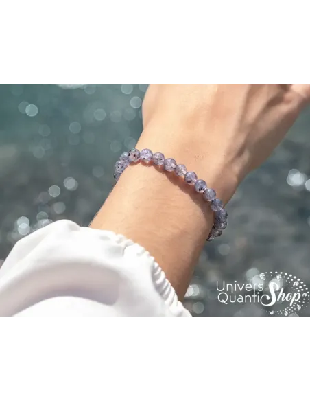 cordierite bracelet - minéral violet - pierres naturelles