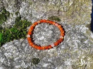 Bracelet Cornaline – Pierre de Procréation – Qualité A – Boule 6mm