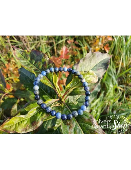 Bracelet Dumortiérite – Pierre bleue- Hypersensibilité – Qualité A – Boule 6mm Bracelet Dumortiérite – Pierre bleue- Hypersensibilité – Qualité A – Boule 6mm
