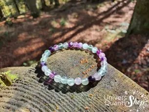 Bracelet Fluorine Multicolore – accroit la libido – detache les dependances - Qualité A – Boule 6mm