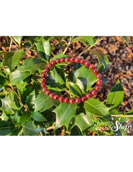 Bracelet Grenat Rouge Almandin – Pierre foie - rate - reins – Qualité A – Boule 6mm Bracelet Grenat Rouge Almandin – Pierre foie - rate - reins – Qualité A – Boule 6mm