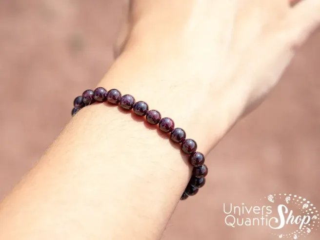 grenat couleur - grenat vertus bracelet, pierre régénératrice
