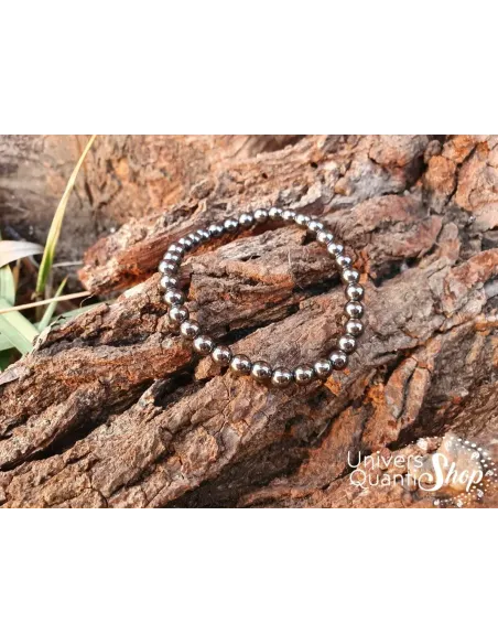 Bracelet Hématite – pierre de timidite- augmente le magnetisme – Qualité A – Boule 6mm Bracelet Hématite – pierre de timidite- augmente le magnetisme – Qualité A – Boule 6mm