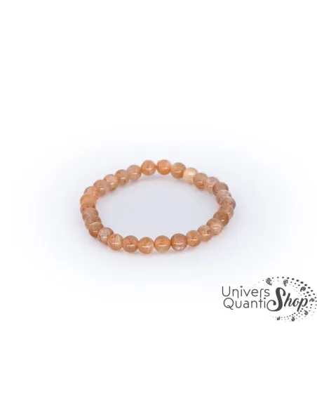 bracelet pierre du soleil boule 6mm qualité AA sur fond blanc bracelet pierre du soleil boule 6mm qualité AA sur fond blanc